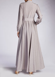 Polka Dot Maxi Grey | Maxi Dresses | Aab Modest Wear