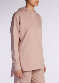 Cropped Cotton Hoody Pink | Aab Modest Activewear