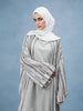 Grey & Taupe Crochet Kimono