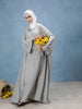 Open Abaya Grey
