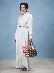 Long Cotton Shirt Dress