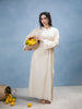 Textured Abaya Cream