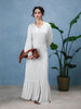 Textured White Maxi