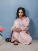 Self Stripe Cotton Maxi Blush