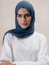 Premium Modal Hijab Columbia Blue