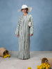 Green & Grey Crochet Kaftan