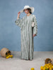 Green & Grey Crochet Kaftan
