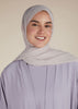Two Piece Open Abaya With Slip Lilac