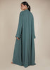 Two Piece Open Abaya With Slip Sage