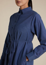 Cotton Maxi Denim Blue