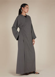 Mono Print Wrapover Maxi