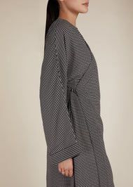 Mono Print Wrapover Maxi