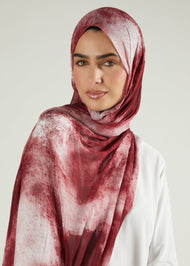 Tie Dye Rose Premium Modal Hijab