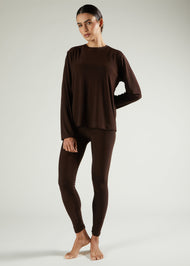 Second Skin Top Chocolate