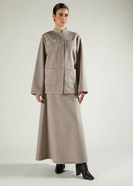 Winter Flared Skirt Mink