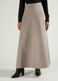 Winter Flared Skirt Mink