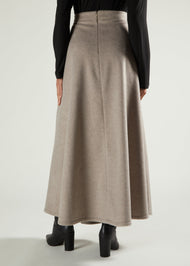 Winter Flared Skirt Mink