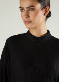 Knitted Abaya Black