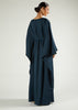 Loose Fit Abaya Charcoal Green