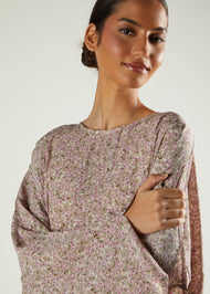 Pink Floral Prayer Abaya & Hijab