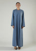 Two Piece Open Abaya Denim