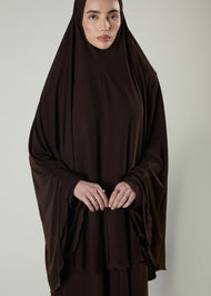 Prayer Abaya Set Chocolate
