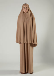 Prayer Abaya Set Wheat