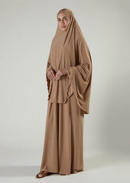 Prayer Abaya Set Wheat