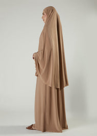Prayer Abaya Set Wheat