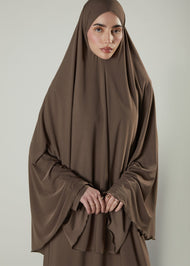 Prayer Abaya Set Chestnut