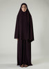 Prayer Abaya Set Plum