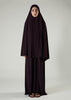 Prayer Abaya Set Plum