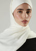 Tie Back Hijab Off-White