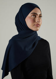Tie Back Hijab Navy