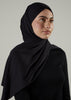 Tie Back Hijab Black