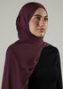 Aubergine Chiffon Silk Hijab