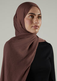 Rosewood Chiffon Silk Hijab