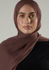 Rosewood Chiffon Silk Hijab