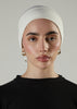 Tie Back Cap Off-White Hijab Cap