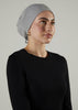 Tie Back Cap Grey Hijab Cap