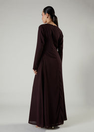 Side Twist Maxi Maroon