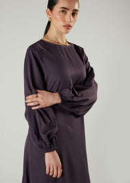 Raglan Abaya Plum