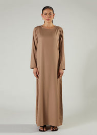 Full Slip Dress Almond