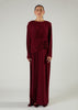 Alaia Maxi Burgundy