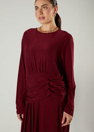 Alaia Maxi Burgundy