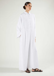 White Cheesecloth Maxi