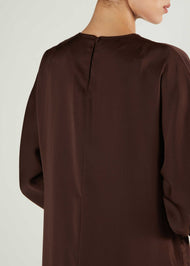 Side Button Maxi Gloss Brown - Final Sale