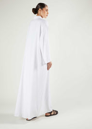 White Cheesecloth Maxi