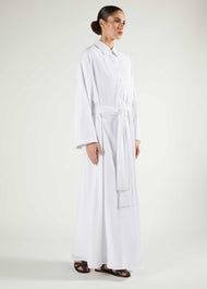 White Cheesecloth Maxi