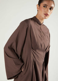 Peplum Top Taupe - Final Sale
